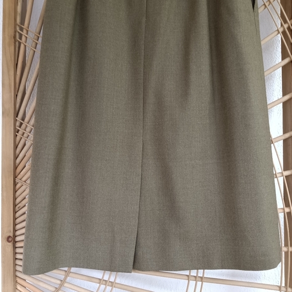 Vintage Pendleton Wool Midi Skirt Green / Size 8 - Picture 7 of 9